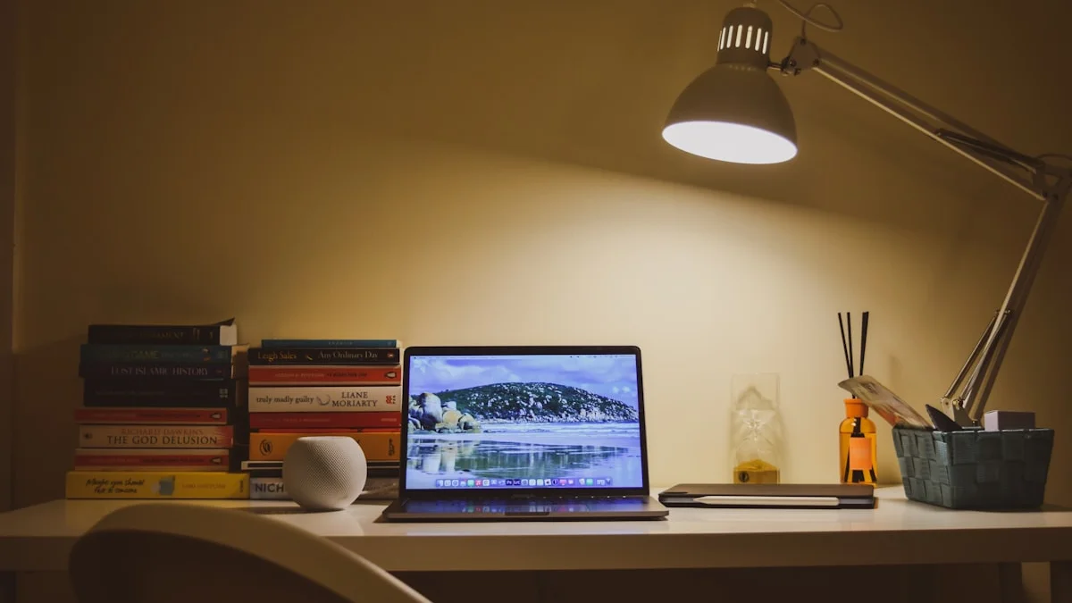 A desk lamp still burning over an open laptop late at night, work carrying on after everyone has gone to bed - a Quiet Core Reset guide to High-Functioning Exhaustion: 12 Questions, Answered.