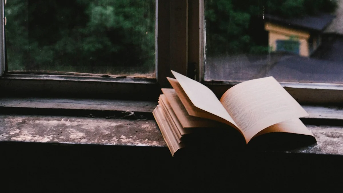 An open book resting on a windowsill in soft evening light, quiet reading that makes the science feel comforting - a Quiet Core Reset guide to What Science Says About Nervous System Regulation.