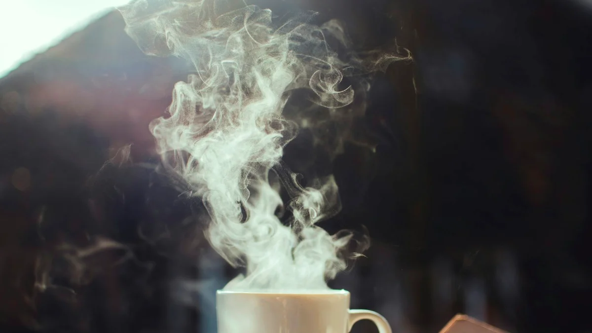 A steaming mug and an open book on a sunlit windowsill - a Quiet Core Reset guide to Work Energy.